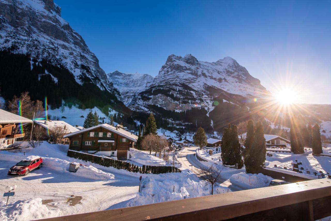 Atemberaubende Sicht Auf Eiger Nordwand Apartment Grindelwald Exterior photo